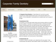 Tablet Screenshot of carpenterfamilydentistry.net